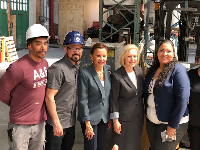 Workers of BKST with Senators
